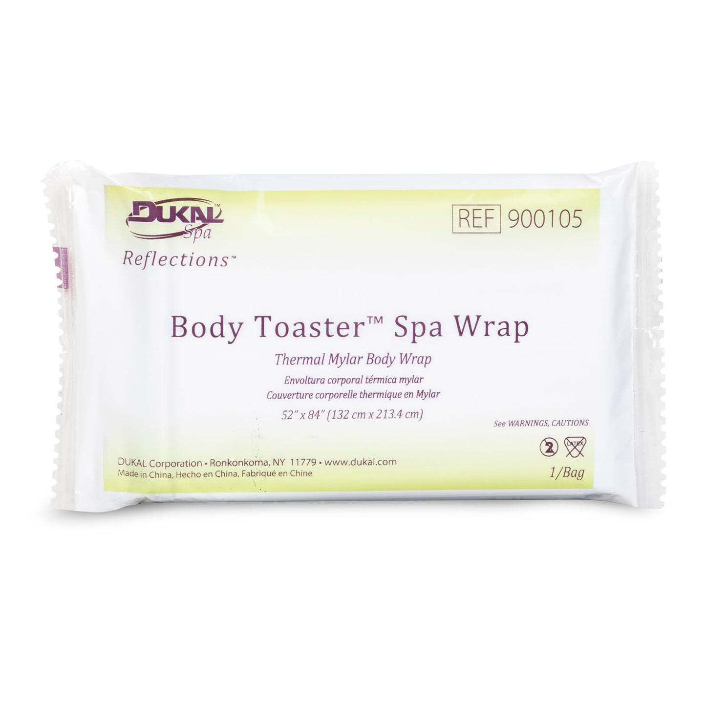 Body Toaster Spa Wrap, 52" x 84", 1/pk, 250 pk/cs