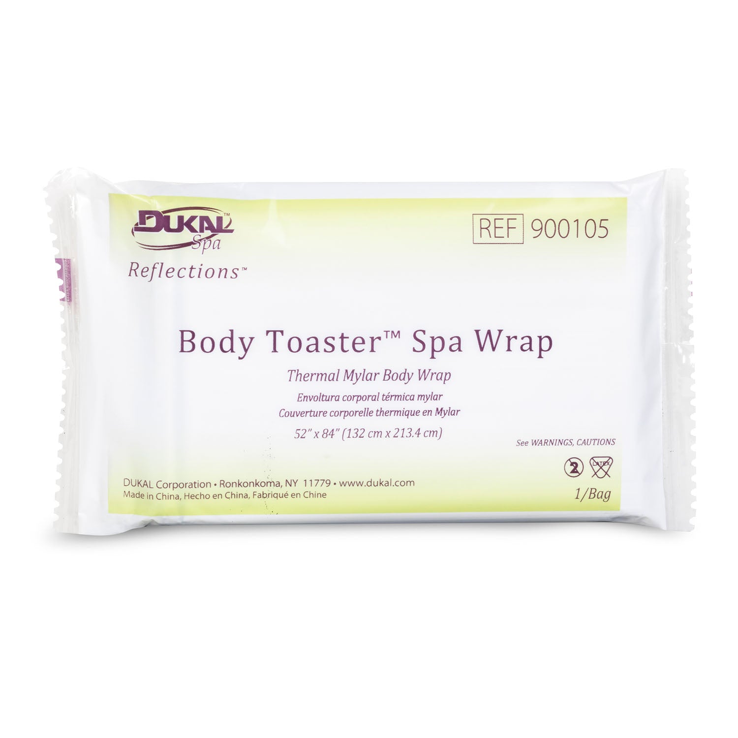 Body Toaster Spa Wrap, 52" x 84", 1/pk, 250 pk/cs