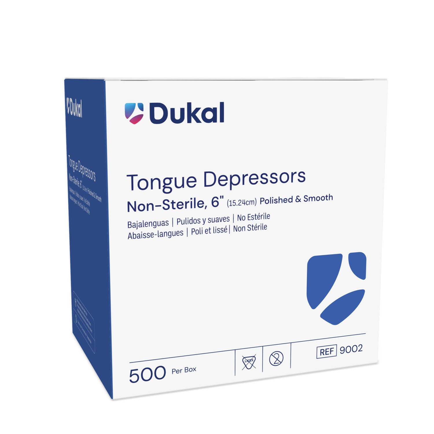 Tongue Depressor, Senior, 6", Non-Sterile, 500 pc/bx, 10 bx/cs (48 cs/plt)