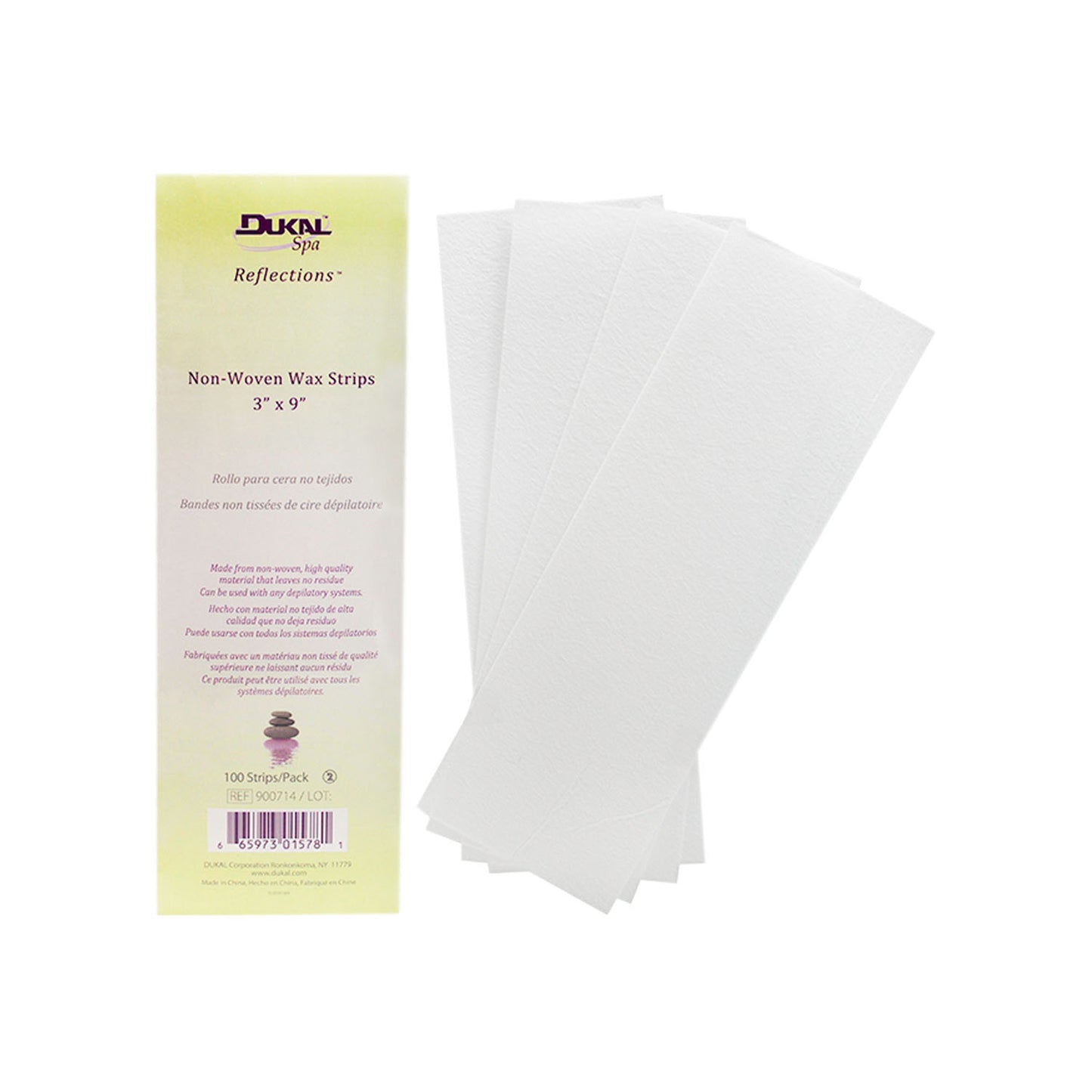 Reflections Waxing Strips, 3" x 9", 100/pk, 24 pk/cs