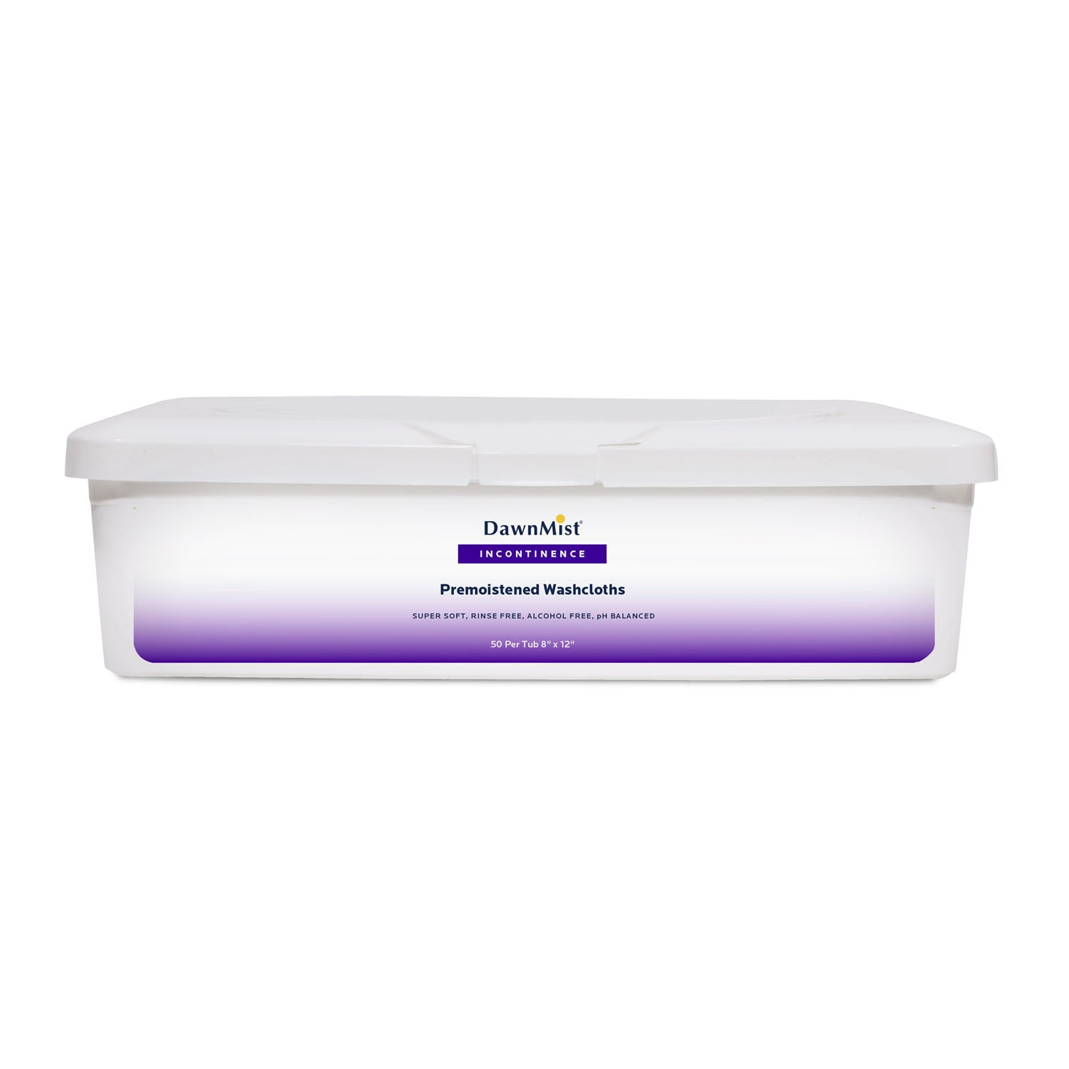 Washcloth, Adult, Hard Tub, 8" x 12", 50/tub, 12 tub/cs