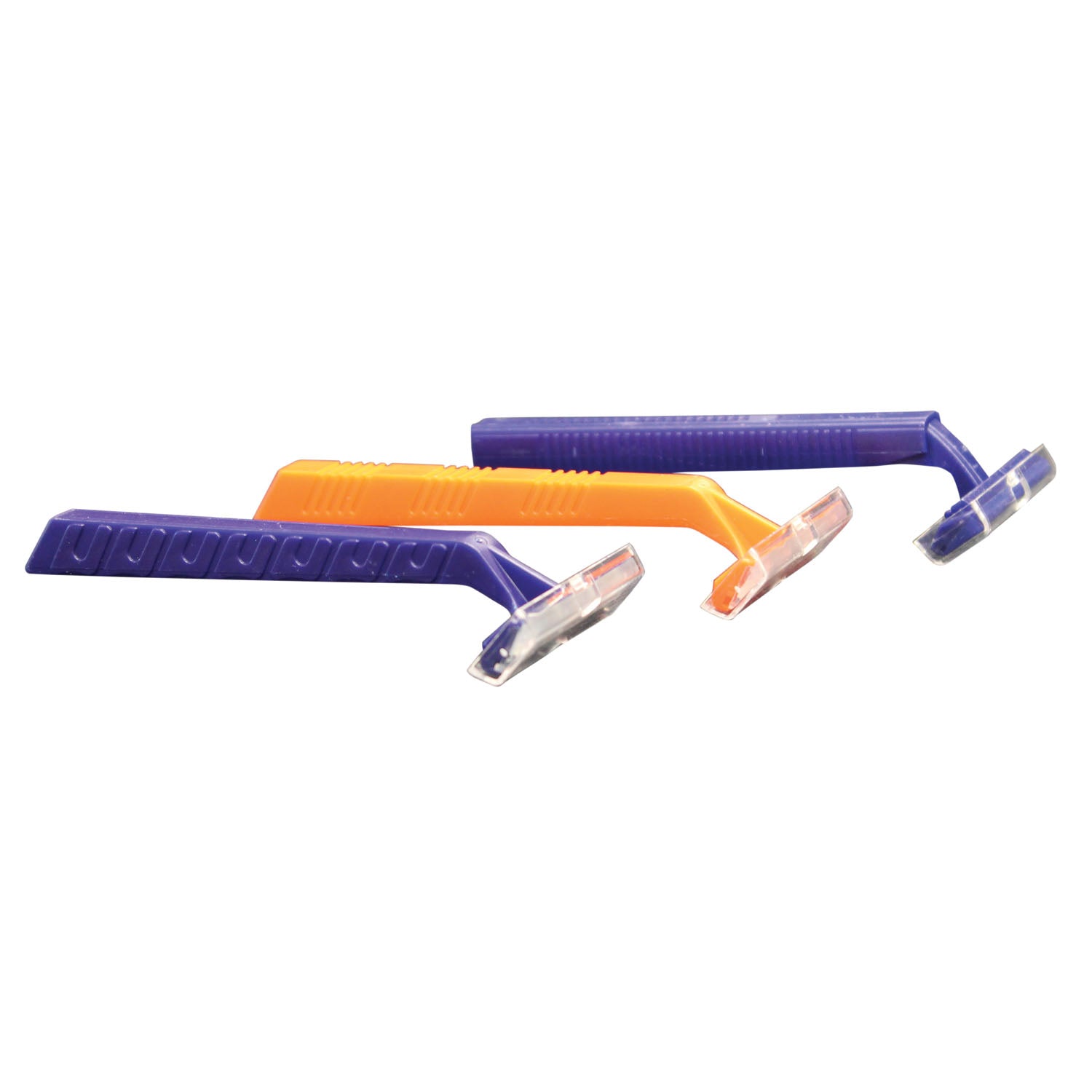 Razor, Twin Blade, Blue Handle, Clear Plastic Guard, 100/bx, 20 bx/cs