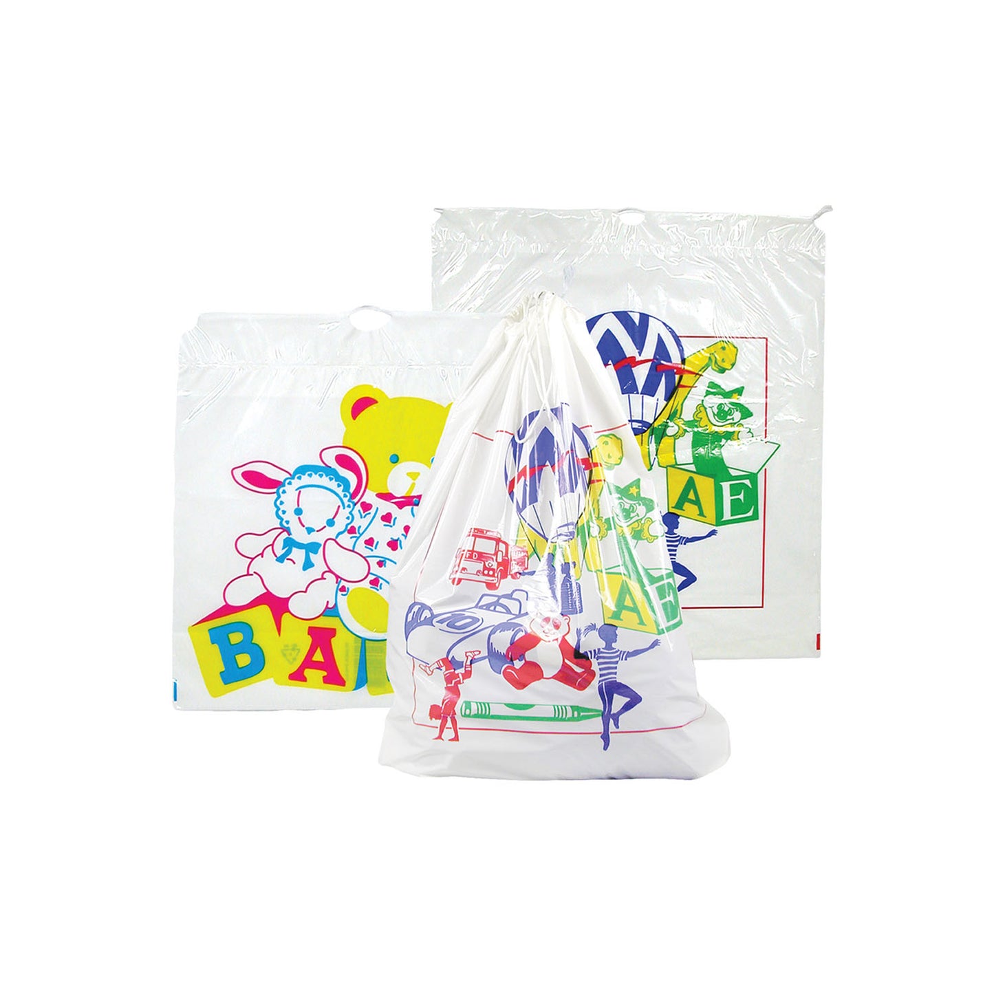 Patient Belonging Bag, 4-Color Child Design, 9" x 10_", 1000/cs