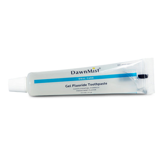 Toothpaste, Clear Gel, Fluoride, .6 oz Tube, 144/bx, 5 bx/cs (Not Available for Sale into Canada)