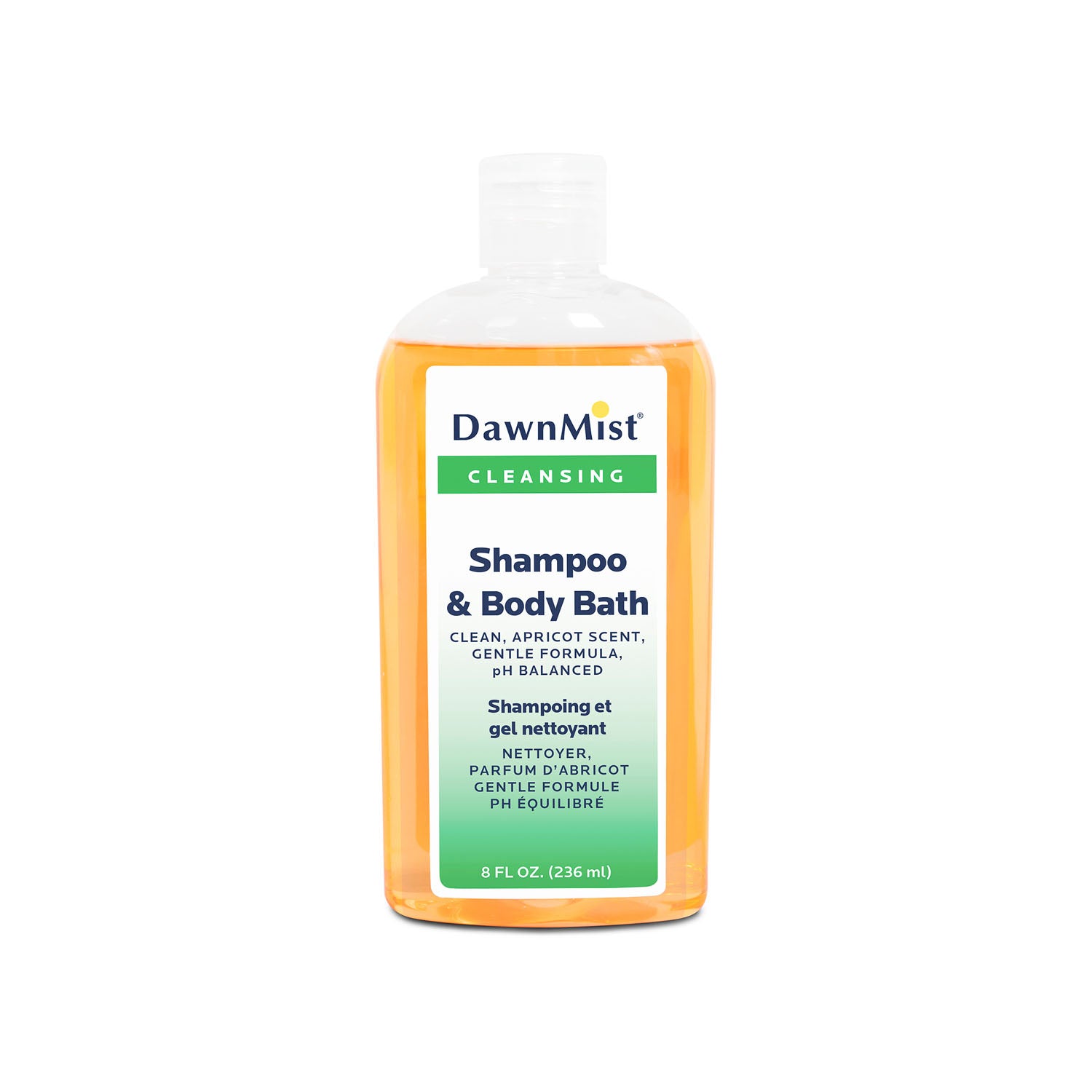 Shampoo & Body Bath, 8 oz Bottle with Dispensing Cap, 48/cs (48 cs/plt)