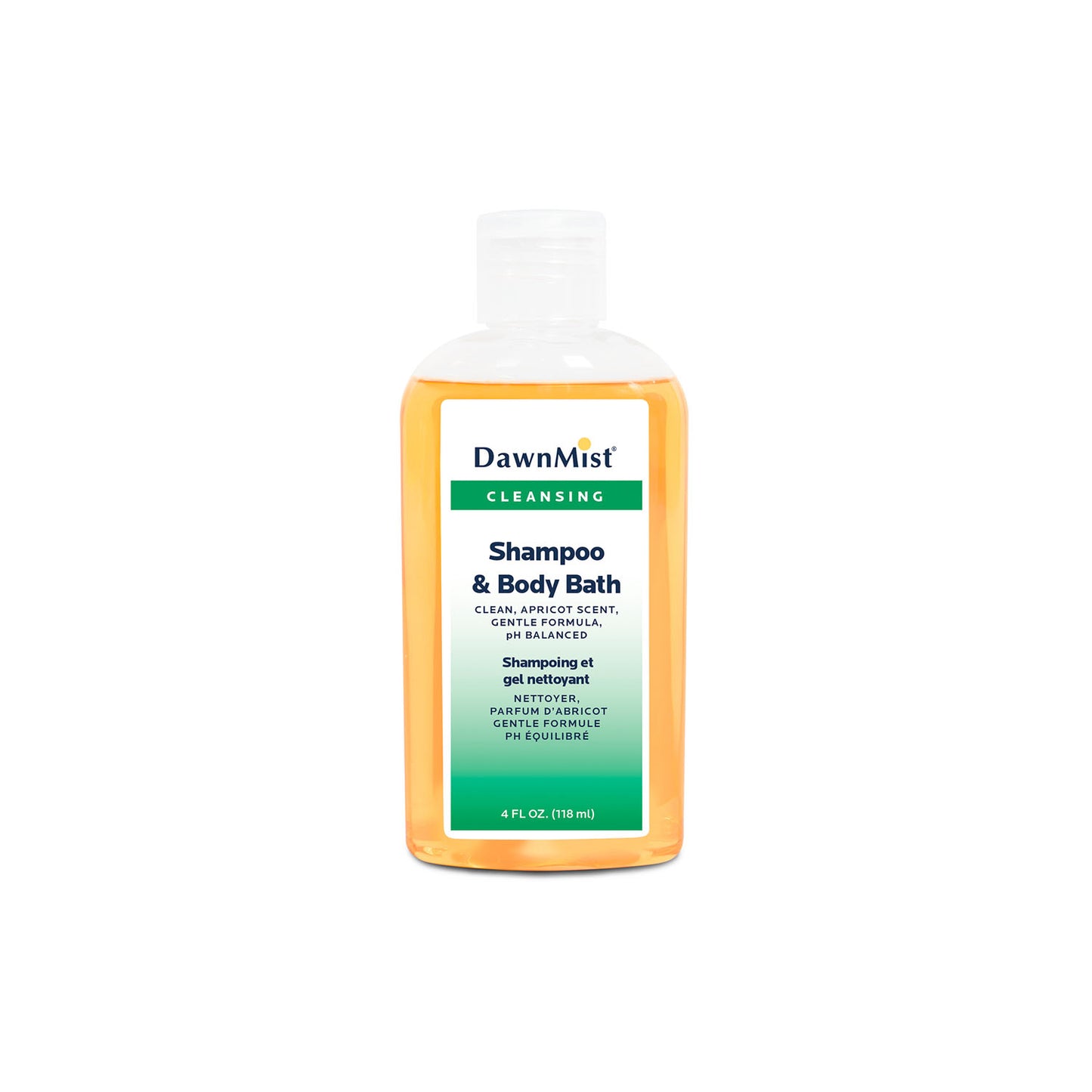 Shampoo & Body Bath, 4 oz Bottle with Flip Cap, 96/cs