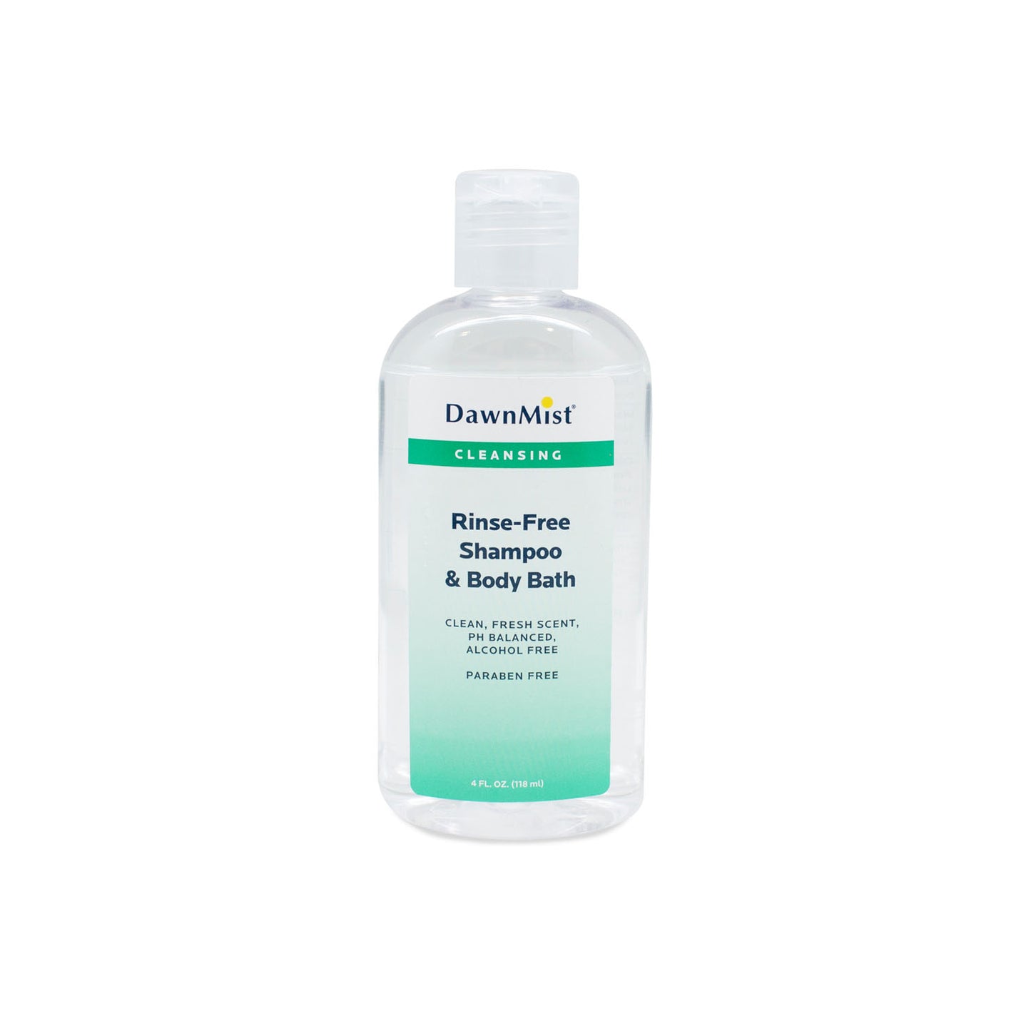 Shampoo & Body Bath, Rinse Free, 4 oz Bottle with Dispensing Cap, 96/cs (Not Available for sale into Canada)
