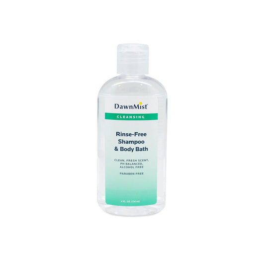 Shampoo & Body Bath, Rinse Free, 4 oz Bottle with Dispensing Cap, 96/cs (Not Available for sale into Canada)
