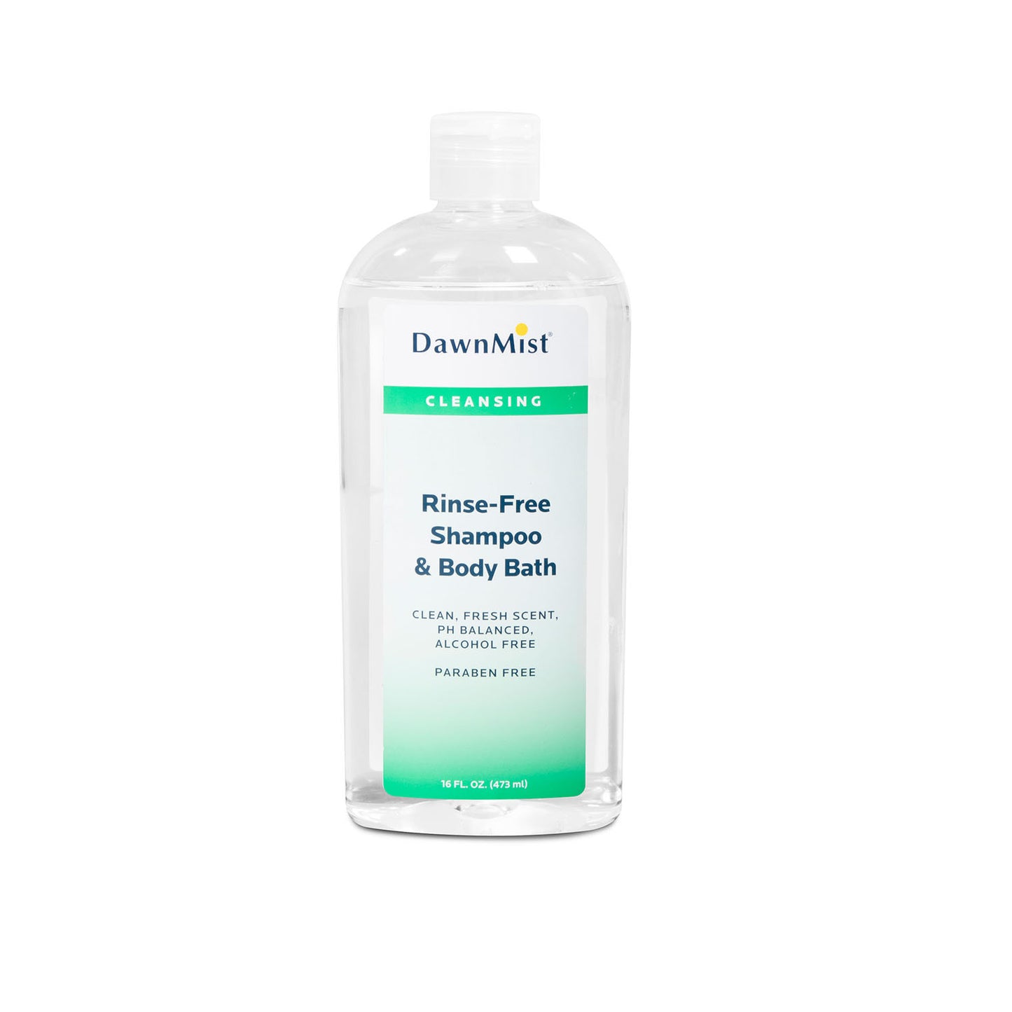 Shampoo & Body Bath, Rinse Free, 16 oz Bottle with Dispensing Cap, 12/cs (Not Available for sale into Canada)