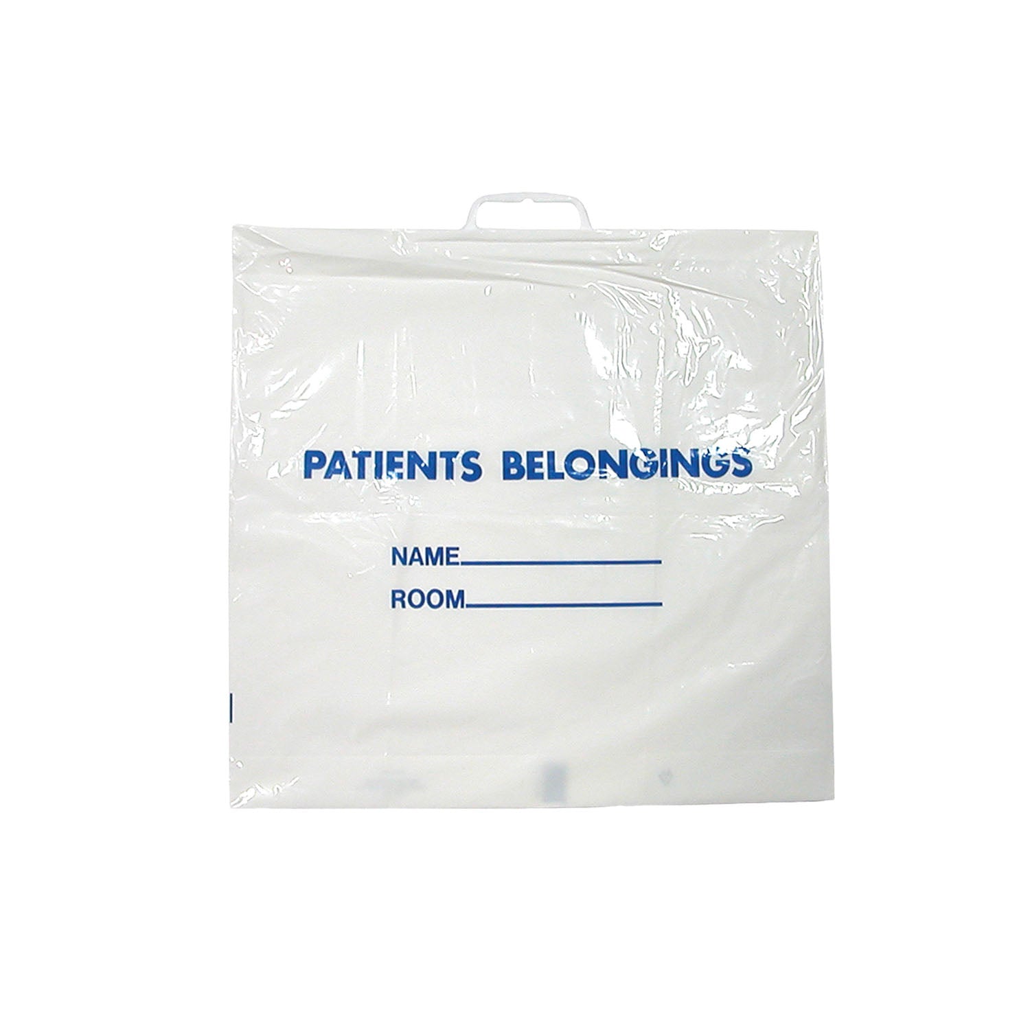 Patient Belongings Bag with Handle, Clear, 20" x 18_", 250/cs