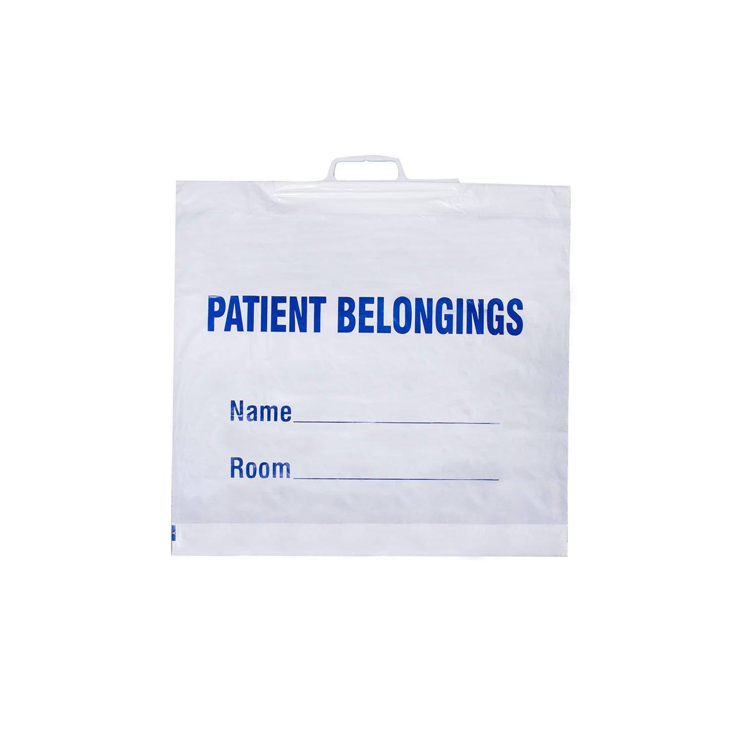 Patient Belongings Bag with Handle, White, 20" x 18_", 250/cs
