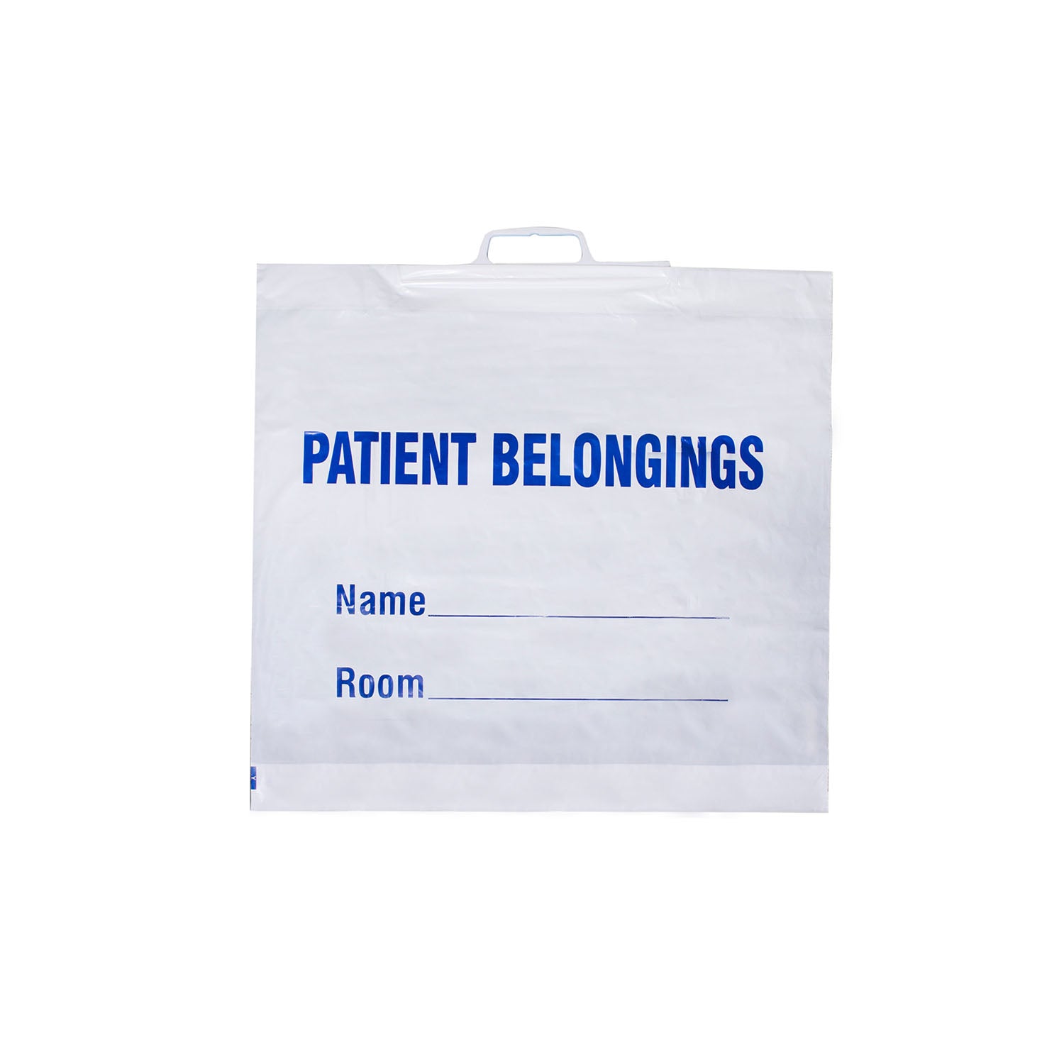 Patient Belongings Bag with Handle, White, 20" x 18_", 250/cs