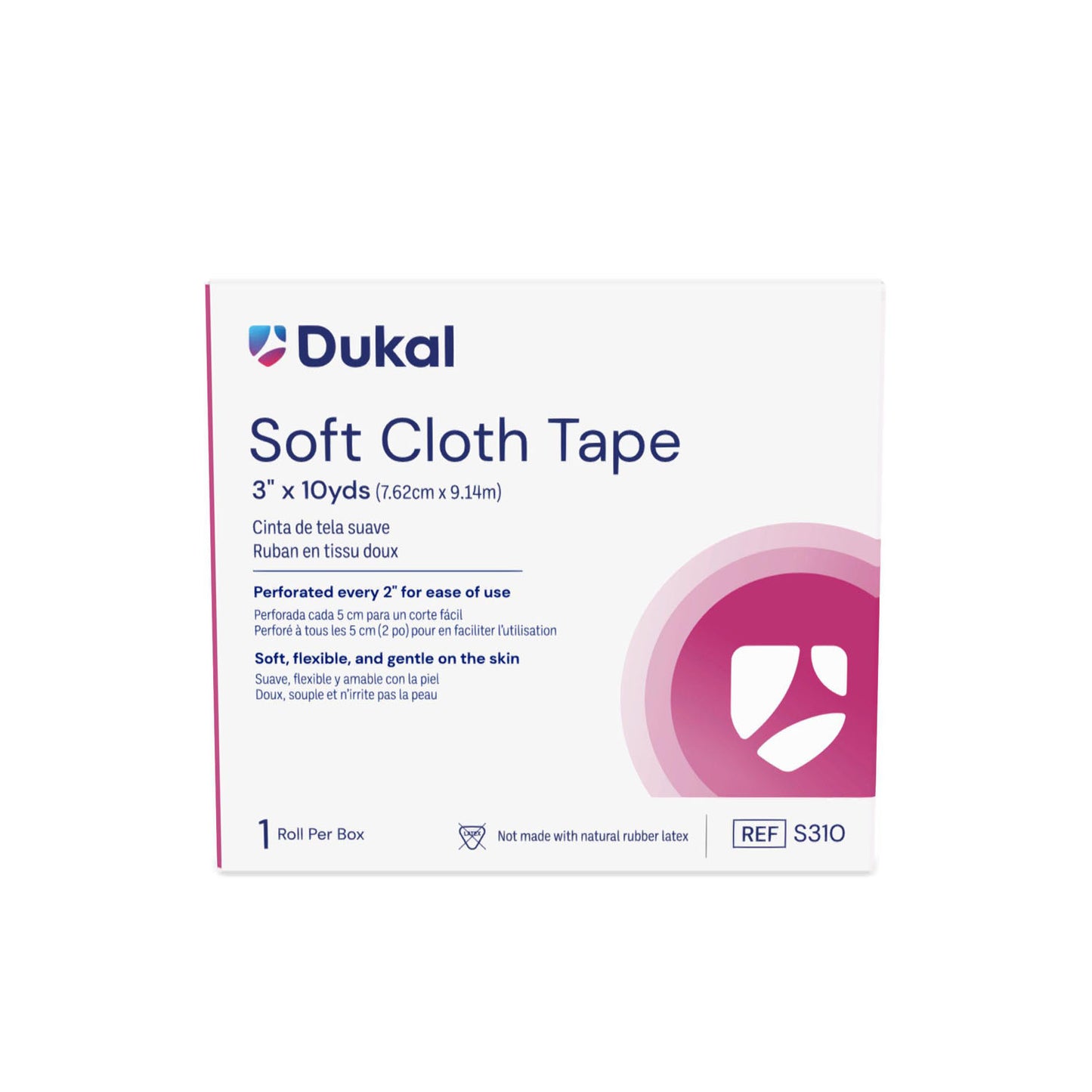 Soft Cloth Tape, 3" X 10 yd, 1 rl/bx 25, bx/cs
