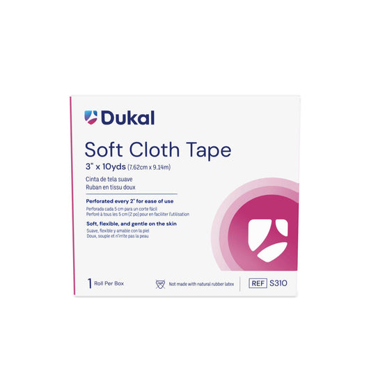 Soft Cloth Tape, 3" X 10 yd, 1 rl/bx 25, bx/cs