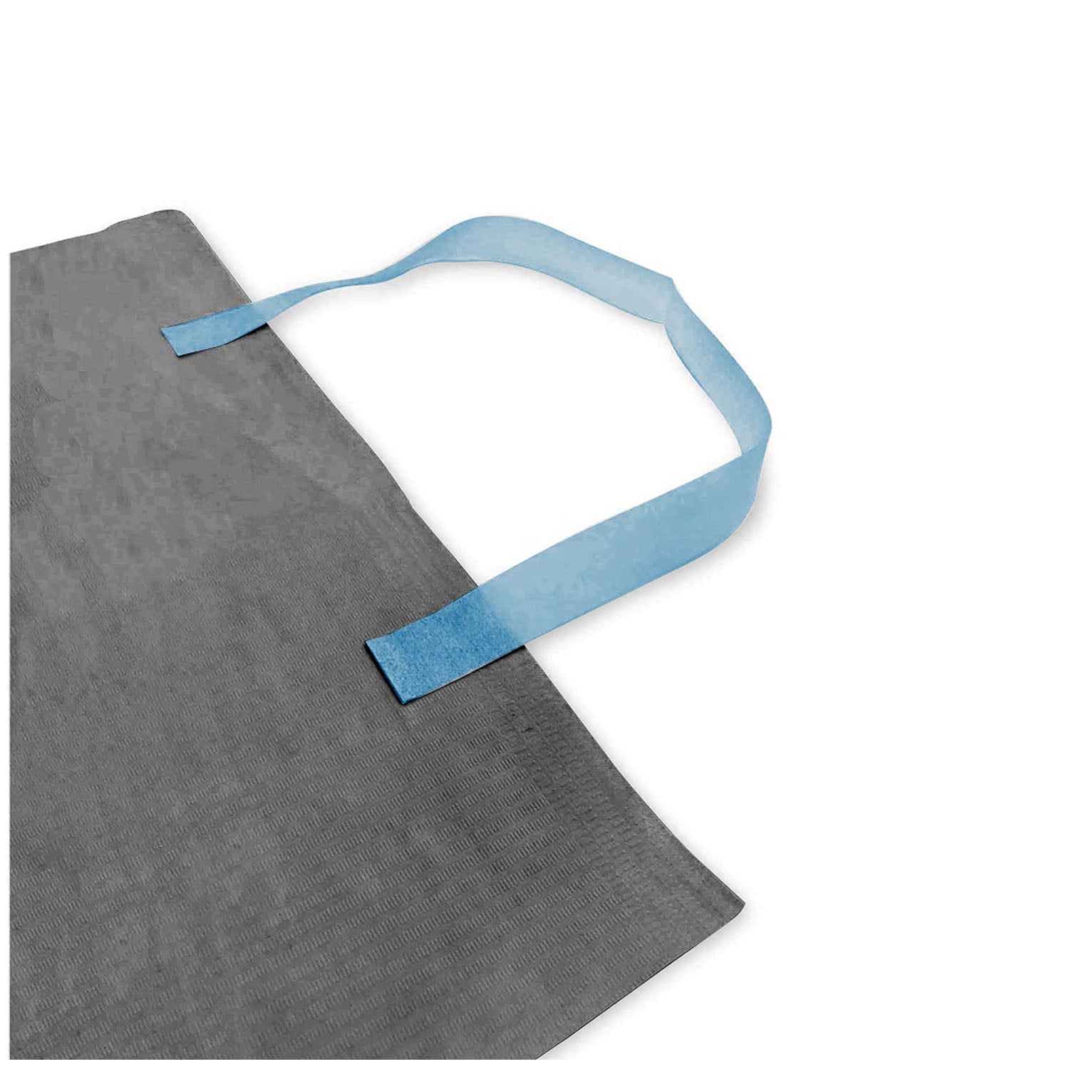 U-HOLD Stretchable Paper Bib Holders, Single Use, Blue, 250/bx, 30 bx/cs