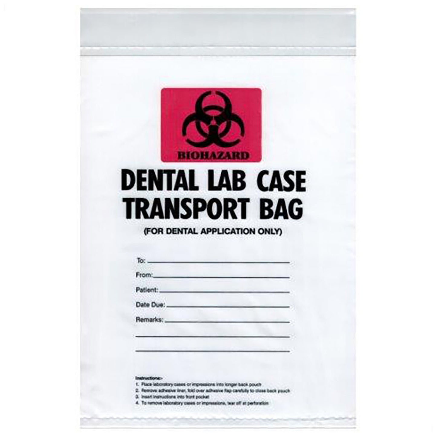 Lab Transport Bags, 6-3/4" x 10", 100/bx, 10 bx/cs