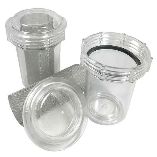 UNIVAC Disposable Vacuum Pump Canisters with Mesh Screen, 3-1/2" W x 4-3/8" H, 8/bx, 6 bx/cs