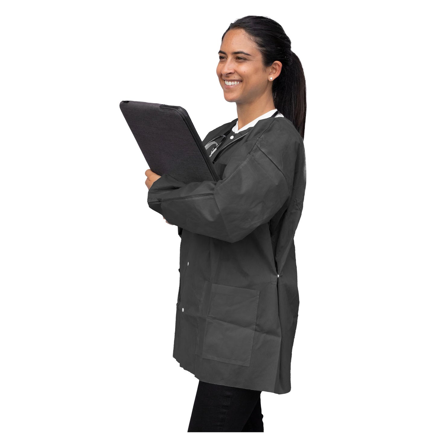 FitMe Lab Jackets, Large, Black, 10/bg