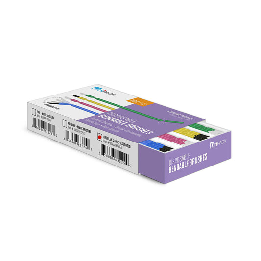 Bendable Brushes 6" Assorted, Regular & Fine, 100/bx