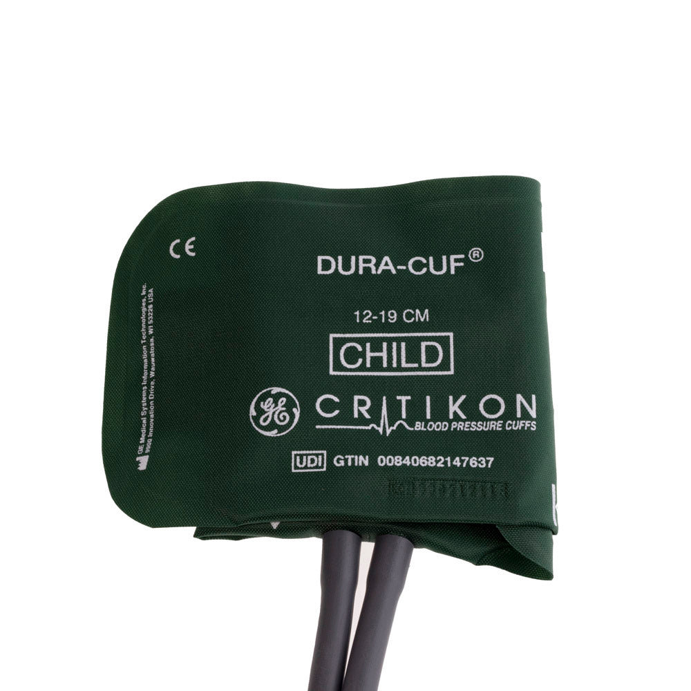 Cuff, Child, 2-Tube Dinaclick Connector, Green, 5/pk (Continental US Only)