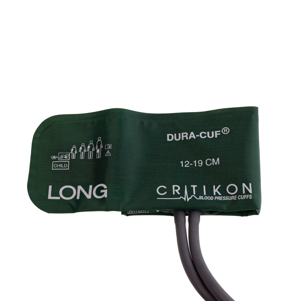 Cuff, Child Long, 2-Tube Dinaclick Connector, Green, 5/pk (Continental US Only)