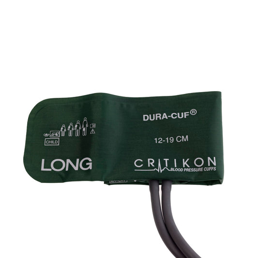 Cuff, Child Long, 2-Tube Dinaclick Connector, Green, 5/pk (Continental US Only)
