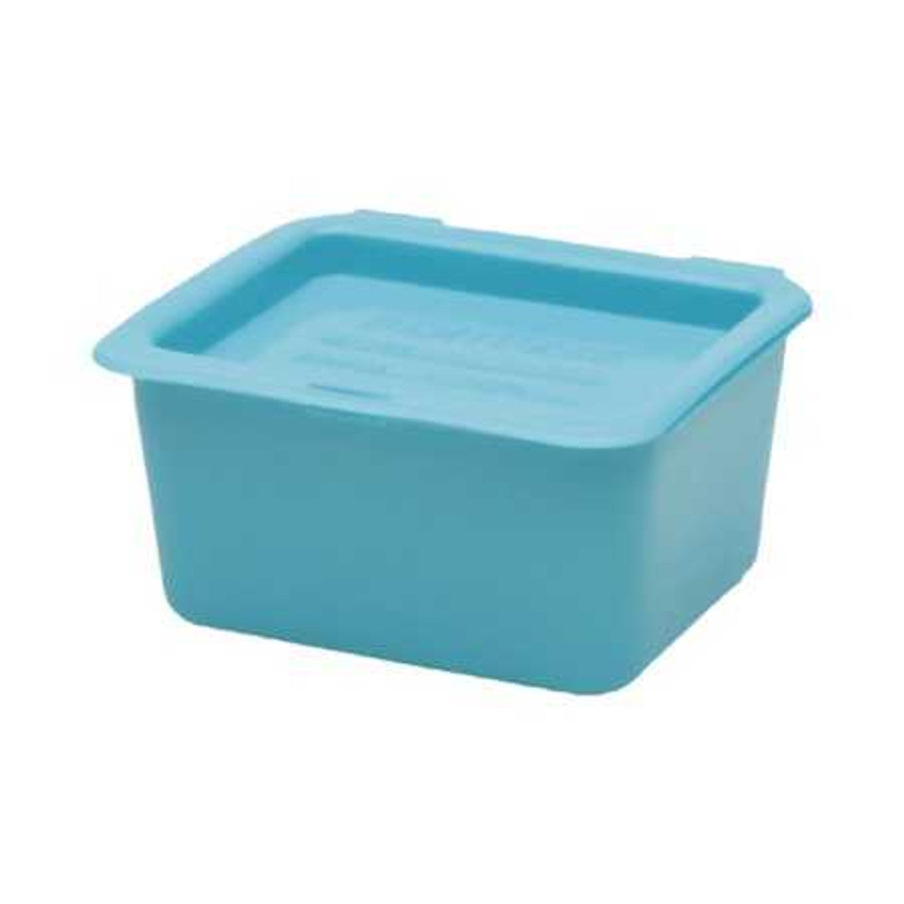 Denture Cup with Hinged Lid, Blue, 24/cs