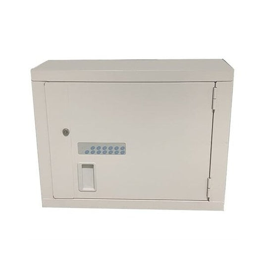 High Security Cabinet, Proximity Reader, 1 Fixed Shelf & 2 Adjustable Shelves, 24" x 10" x 30", Beige (DROP SHIP ONLY)