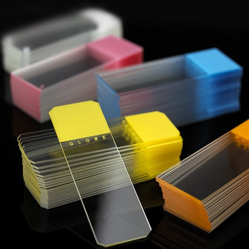 Color Coded Slide, 90 Corners, Ground Edges, Pink, 25 x 75mm, 72/bx, 20 bx/cs