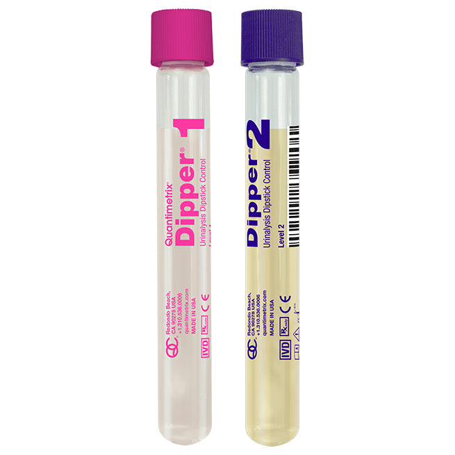 Dipper Urinalysis Dipstick Control, Level 1 and 2, 6x15 ml  (Perishable product; Must be Refrigerated) (Ships on Ice) (Non-Returnable) (US Only) (DROP SHIP ONLY)