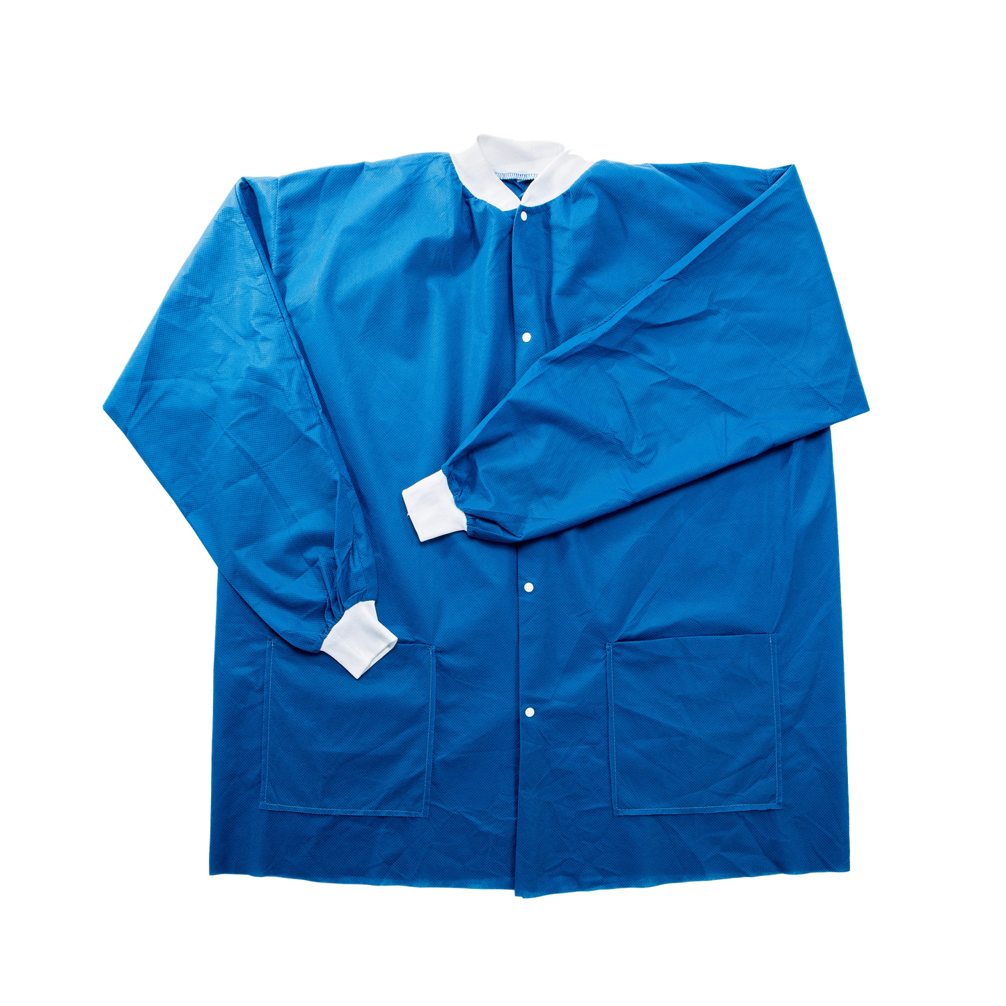 Jacket, Warm Up, Disposable, 2X-Large, Green, White Knit Collar & Cuff, What Snaps, Lower Pockets, PP Soft, 12/bg, 4 bg/cs (DROP SHOP ONLY)