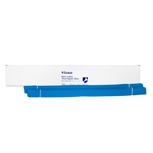 Tourniquet, Blue, 1" x 18", Latex Free (LF), 100/bx, 10 bx/cs