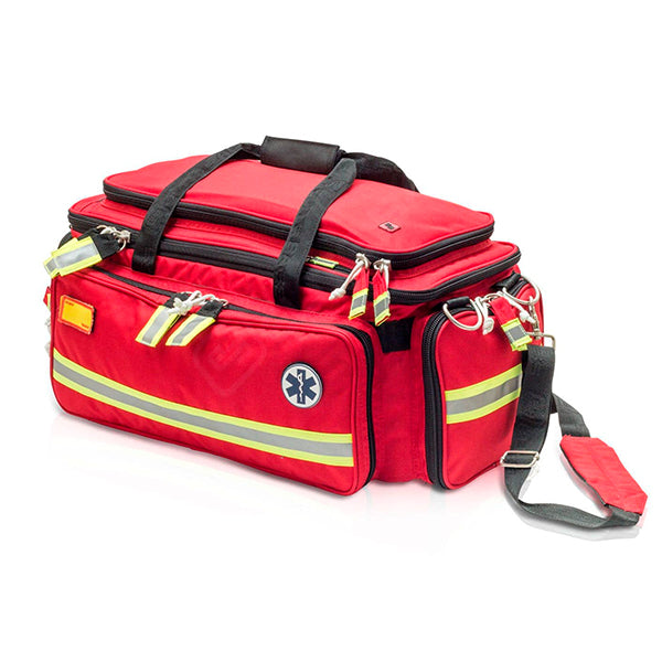 Elite Bags Critical's ALS Bag- Glow-In-The-Dark Pull Strings, Large Red Bag, Size, 29.5" x13.7" x 24"  (straps included).