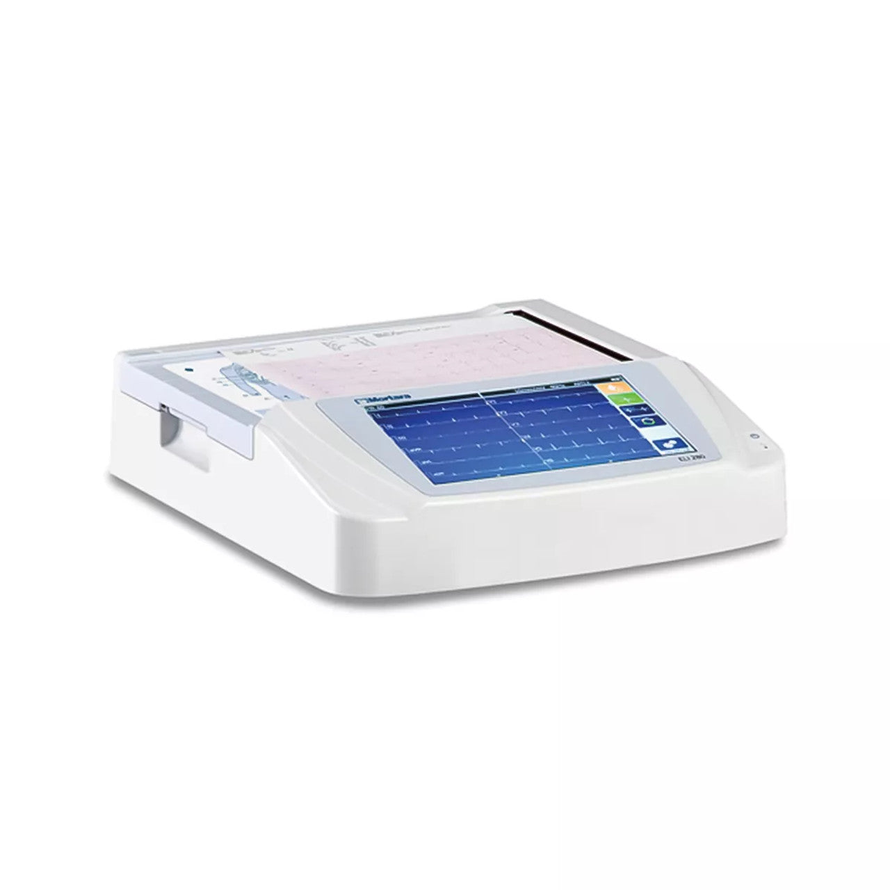 ELI280 12-Lead Mutli-Channel Electrocardiograph, Color Touchscreen 10.1" Display, AC or Battery operation with WAM Wireless Acquisition Module, US/ Canada Power Cord, AHA 10 Wire, 12-Lead Set with Banana Plugs, Adult & Pediatric Interpretation, ECG Clip Adapters (set of 10) and Tab Electrodes (100/pch), Ethernet LAN + WLAN (WPA2) + USBD, Expanded Storage (up to 200 ECGs), DICOM (US Only)