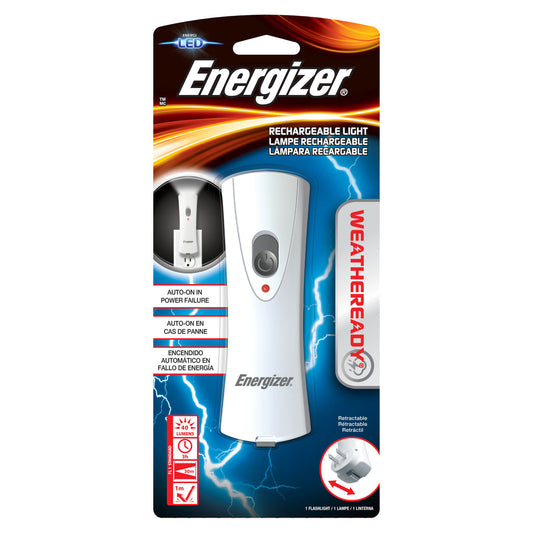 Energizer Emergency Rechargeable Light, 3/cs