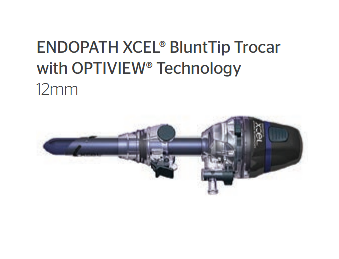 ENDOPATH XCEL Blunt Tip Trocar, 12mm, 100mm Length, 6/bx (Continental US Only)