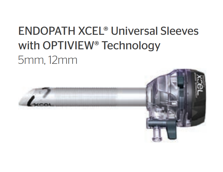 ENDOPATH XCEL Universal Sleeve with OPTIVIEW Technology, Stability Sleeve, 12mm, 100mm Length, 6/bx (Continental US Only)