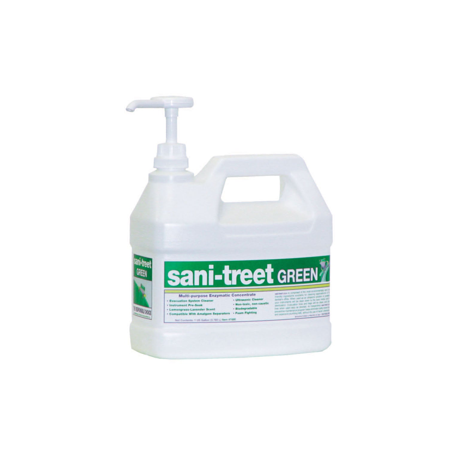 Sani-Treet Green, Gallon, Lemongrass-Lavender Scent, 4/cs (Item on Manufacturer Backorder  Inventory Limited when Available)