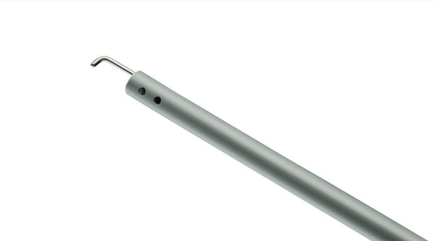 PROBE PLUS II, Right Angle Electrode, 5mm Shaft, 34cm Length, Hollow Tip Electrode, 6/bx (Continental US Only)