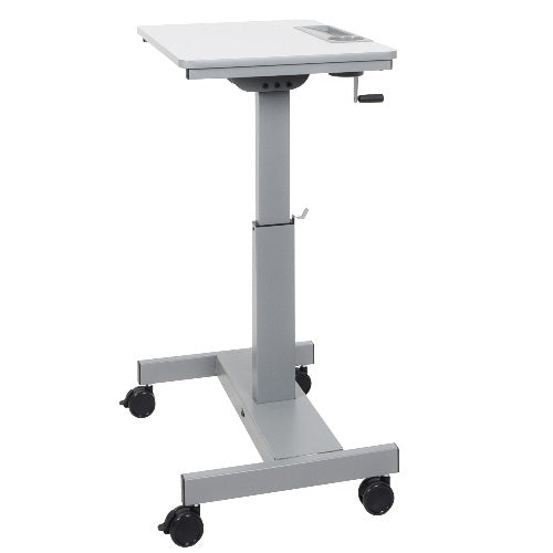 Student Sit/ Stand Desk with Crank Handle, Adjustable Height 29" to 42", (4) Casters (2 with Locking Brakes), 27.5" W x 19.5" D x 29" - 42" H (DROP SHIP ONLY)