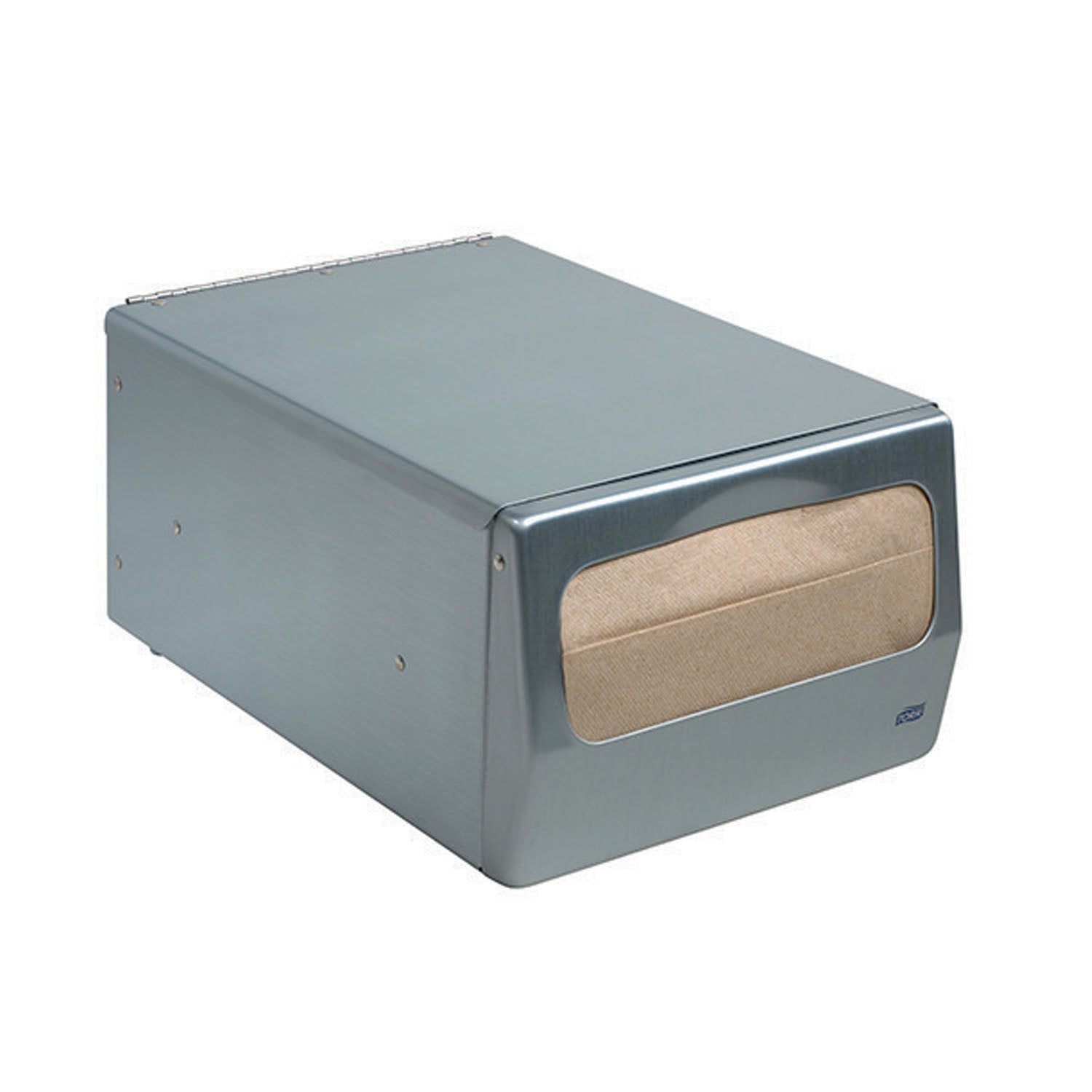 Napkin Dispenser, Masterfold, Counter, Universal, Brushed Steel, N7, Metal, 5.6" x 7.6" x 11.8" (42 cs/plt) (To Be DISCONTINUED)