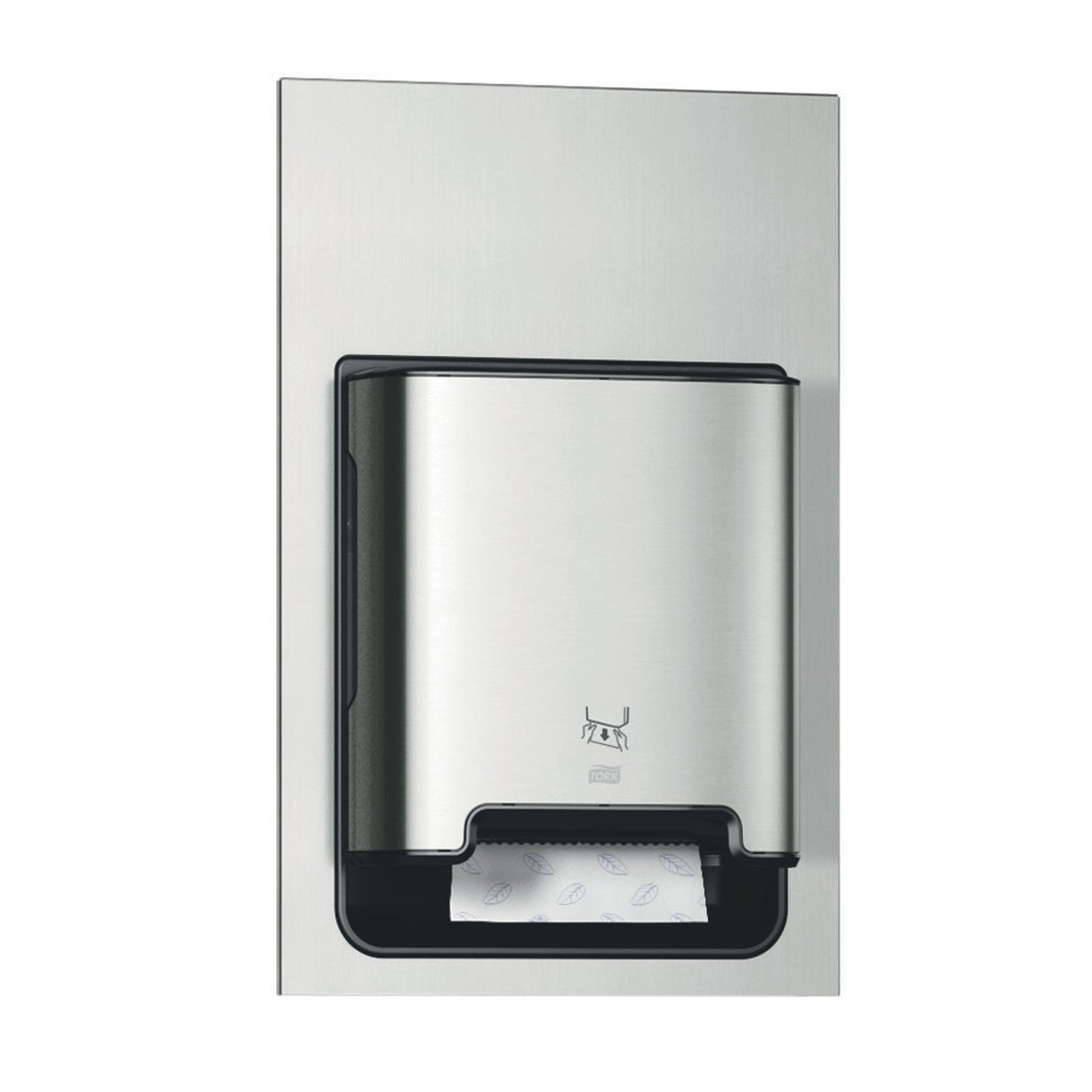 Hand Towel Dispenser, Recessed, Universal, Metal/ Plastic, Stainless Steel, H1, 27" x 17.6" x 7.9" (12 cs/plt)