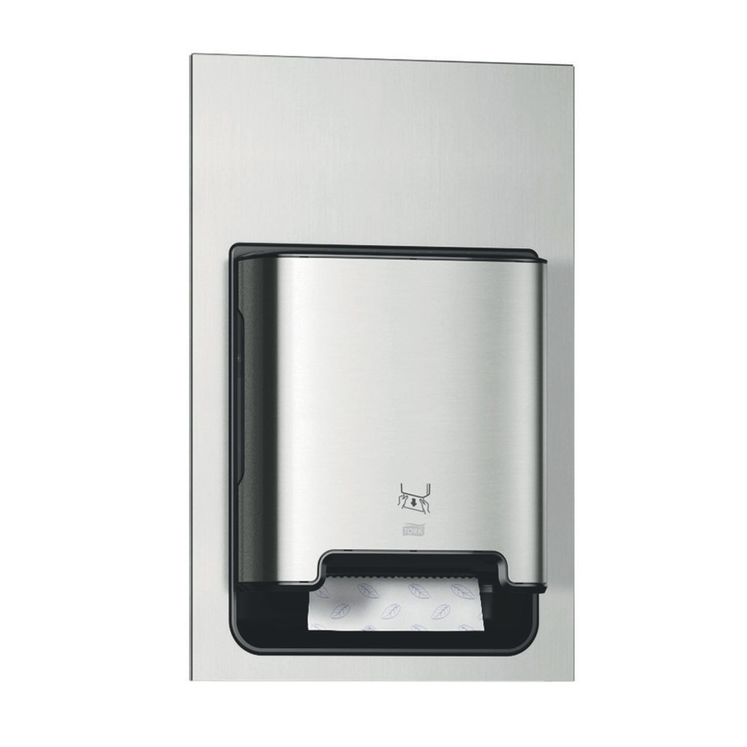 Hand Towel Dispenser, Recessed, Universal, Metal/ Plastic, Stainless Steel, H1, 27" x 17.6" x 7.9" (12 cs/plt)