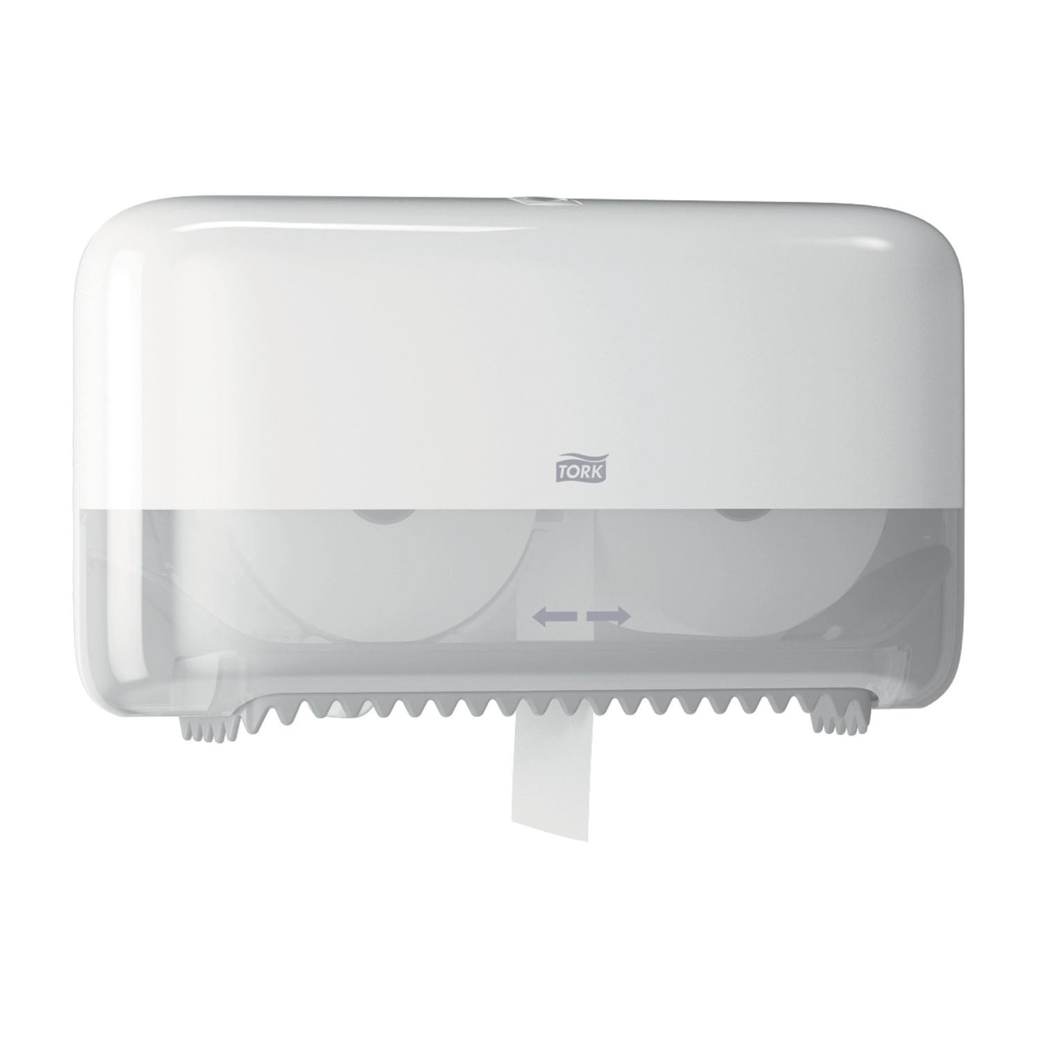 Elevation Bath Tissue Dispenser, Coreless, High Capacity, Universal, White, T7, Plastic, 8.2" x 14.2" x 5.1" (234 cs/plt)