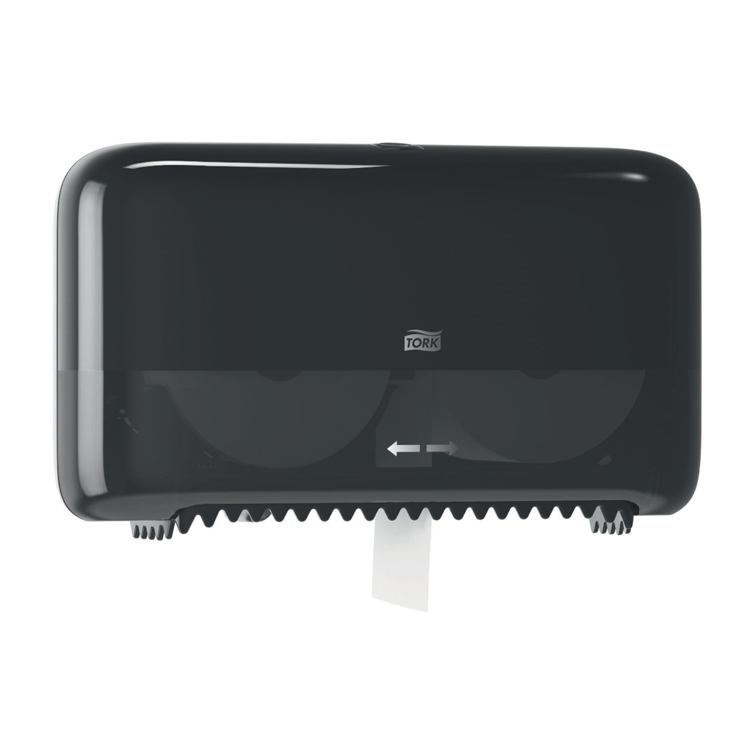 Elevation Bath Tissue Dispenser, Coreless, High Capacity, Universal, Black, T7, Plastic, 8.2" x 14.2" x 5.1" (234 cs/plt)