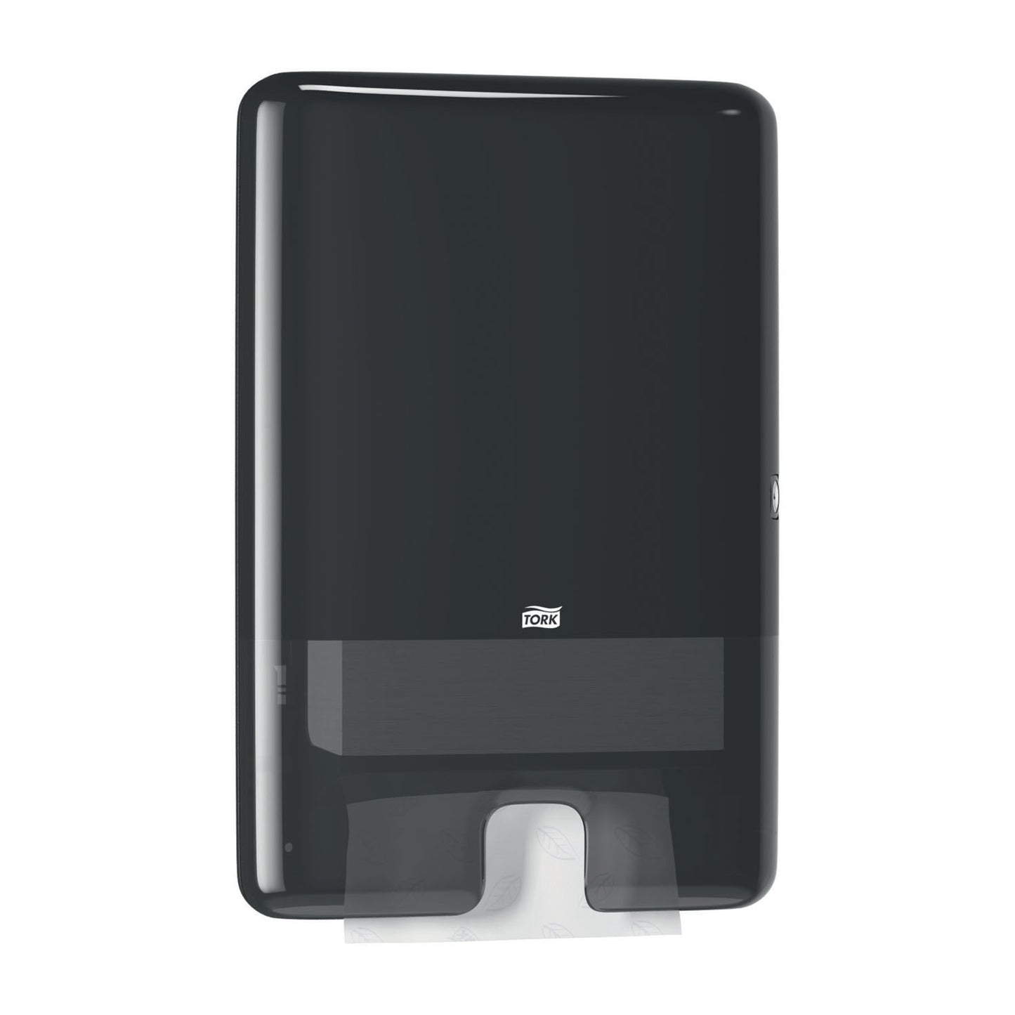 Hand Towel Dispenser, Multifold, Elevation, Black, H2, Plastic, 17.5" x 11.9" x 4" (132 cs/plt)