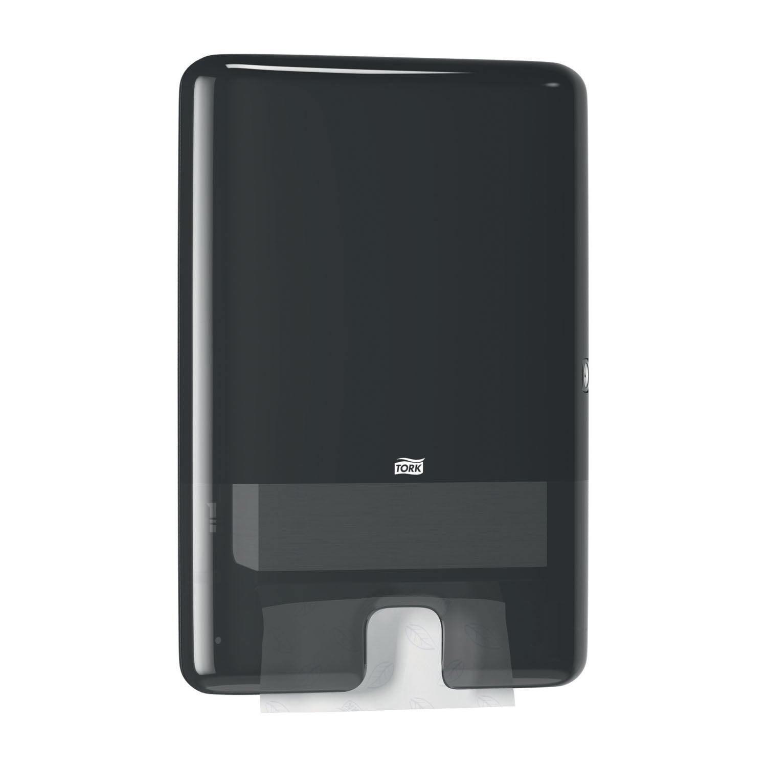 Hand Towel Dispenser, Multifold, Elevation, Black, H2, Plastic, 17.5" x 11.9" x 4" (132 cs/plt)