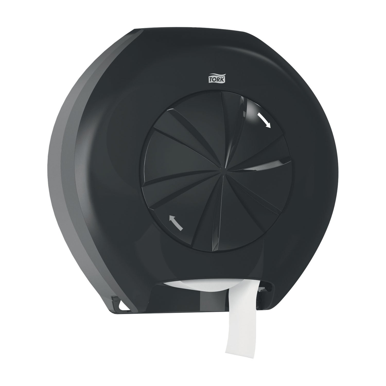Bath Tissue Roll Dispenser, 3 Roll, for OptiCore, Universal, Black, T11, Plastic, 14.6" x 14.1" x 6.3" (60 cs/plt)