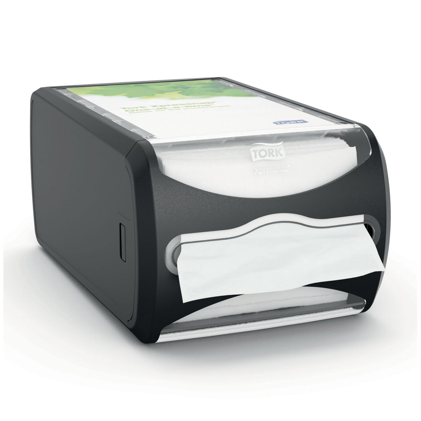 Napkin Dispenser, Counter, Universal, Black, N4, Plastic, 5.7" x 7.5" x 12.1" (270 cs/plt)