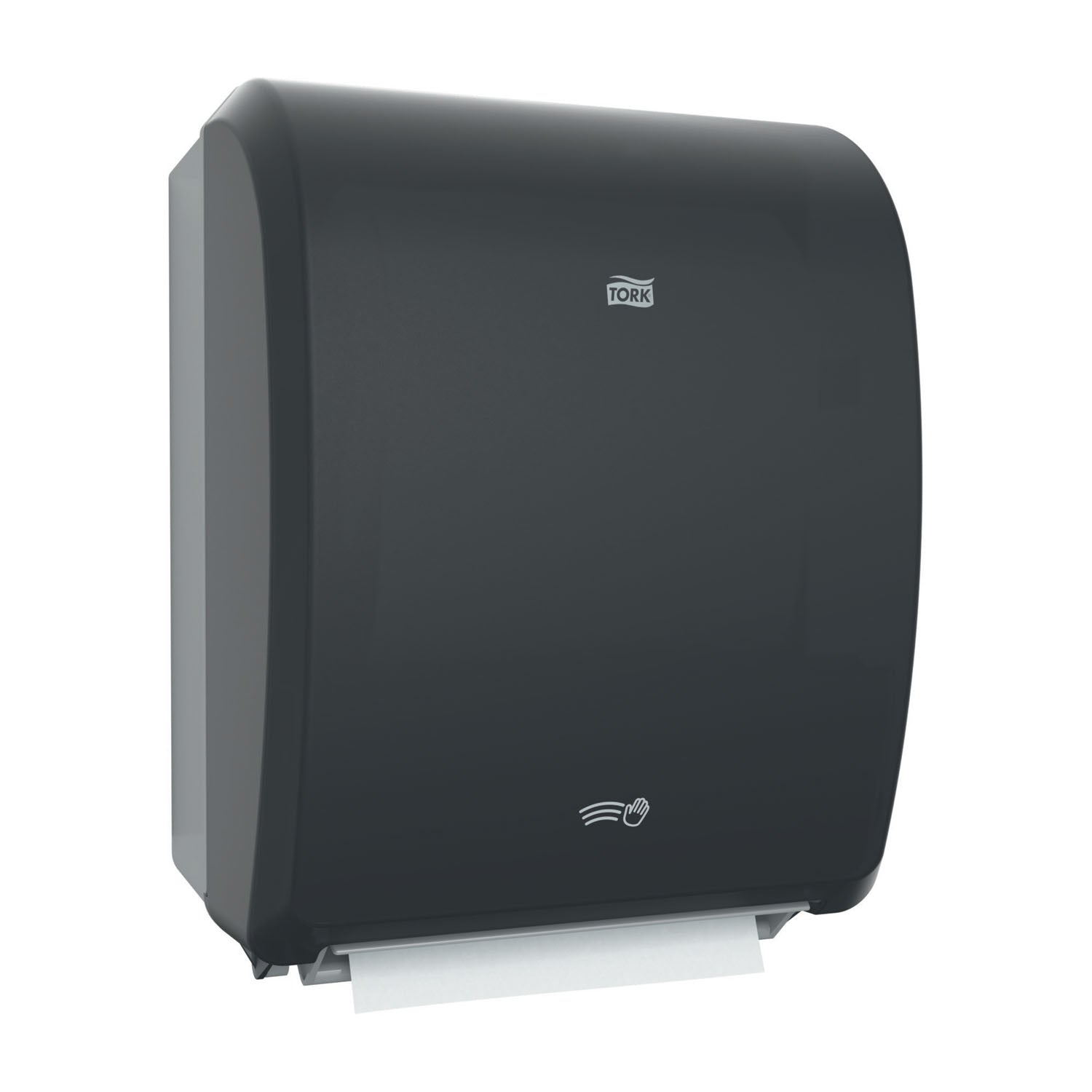 Hand Towel Roll Dispenser, Electronic, Universal, Black, H71, Plastic, 16" x 12.3" x 9.3" (54 cs/plt)